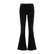 Jeans Flare Pre-owned 7 For All Mankind , Black , Dames