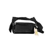 Zwarte Polyester Handtas met Verstelbare Schouderband Desigual , Black...