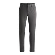 Slim Fit Katoenen Chino Broek Grijs Hugo Boss , Gray , Heren