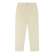 Fluweel Gestreepte Chino Broek Pinko , Beige , Dames