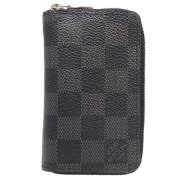 Pre-owned Canvas wallets Louis Vuitton Vintage , Black , Dames