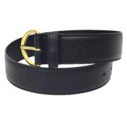 Pre-owned Leather belts Gucci Vintage , Black , Unisex