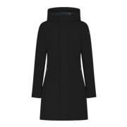 Zwarte Winter Lange Parka Jas RRD , Black , Dames