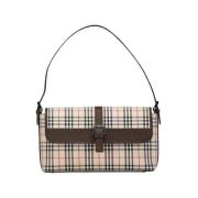 Pre-owned Canvas handbags Burberry Vintage , Beige , Dames