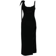 Zwarte Jurk met Strikdetail David Koma , Black , Dames