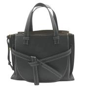 Pre-owned Leather handbags Loewe Pre-owned , Black , Dames