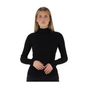 Zwarte Truien Romantische Stijl Twinset , Black , Dames