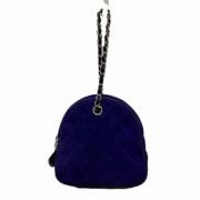 Pre-owned Suede chanel-bags Chanel Vintage , Purple , Dames