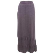 Pre-owned Knit bottoms Missoni Pre-owned , Purple , Dames