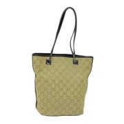 Pre-owned Canvas gucci-bags Gucci Vintage , Beige , Dames