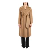 Wollen jas met Kimono-mouwen Max Mara Studio , Brown , Dames