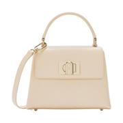 Mini Top Handvat Tas - Ballerina Stijl Furla , Beige , Dames