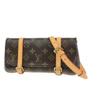 Pre-owned Canvas louis-vuitton-bags Louis Vuitton Vintage , Brown , Da...