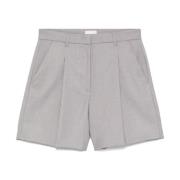 Grijze Twill Shorts met Dartdetailing Liu Jo , Gray , Dames