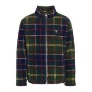 Sherpa Jas met Tartan Motief Barbour , Multicolor , Heren