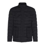 Gelaste Ariel Gewatteerde Jas Zwart Barbour , Black , Heren