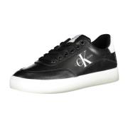 Sportieve zwarte damessneakers met contrastdetails Calvin Klein , Blac...