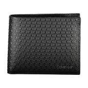 Heren Portemonnee Zwart Rfid Contrast Details Calvin Klein , Black , H...