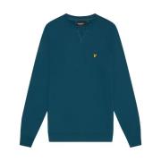 Grafische Crew Neck Sweatshirt Navy Lyle & Scott , Blue , Heren