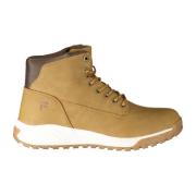 Heren Bruine Veterschoen met Contrastdetails Fila , Brown , Heren