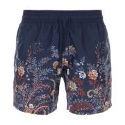 Stijlvolle Navy Blue Swim Shorts Etro , Multicolor , Heren