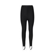 Zwarte Tapered Leg Broek Pinko , Black , Dames