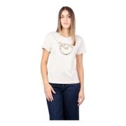 Korte mouw T-shirts en Polos Pinko , Pink , Dames