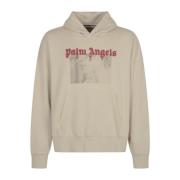 Portret Potlood Hoody Sweaters Palm Angels , Beige , Heren