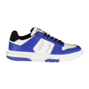 Blauwe Sportieve Veterschoenen met Contrastdetails en Logoprint Tommy ...