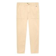 Beige Chino Katoenen Broek Tommy Hilfiger , Beige , Heren