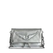 Zilver Rock Nano Wings Tas Zadig & Voltaire , Gray , Dames