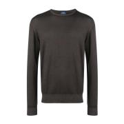 Luxe Wollen Gebreide Kleding Barba , Brown , Heren