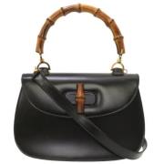 Pre-owned Leather gucci-bags Gucci Vintage , Black , Dames