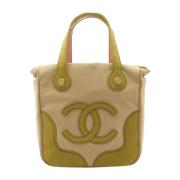 Pre-owned Canvas chanel-bags Chanel Vintage , Beige , Dames