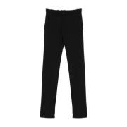 Gestructureerde Zwarte Slim Fit Broek Incotex , Black , Heren