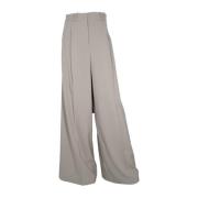 Wijde broek in taupe Kaos , Gray , Dames