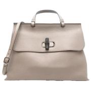 Pre-owned Leather gucci-bags Gucci Vintage , Beige , Dames