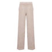 Wijde Beige Broek Vrouwen D.Exterior , Beige , Dames