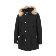 Zwarte Jassen met Teflon Coating Woolrich , Black , Heren