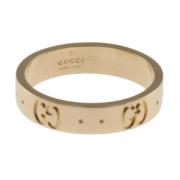 Pre-owned Rose Gold rings Gucci Vintage , Yellow , Dames