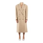 Ecru Wollen Jas Lexana Isabel Marant Étoile , Beige , Dames