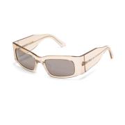 Transparante Rechthoekige Frame Getinte Zonnebril Balenciaga , Beige ,...