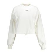 Witte Sweatshirt met Print en Lange Mouwen Calvin Klein , White , Dame...