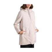 Polarfleece Hooded Jack Waterdicht Winddicht K-Way , Pink , Dames