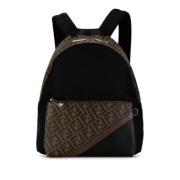 Pre-owned Canvas fendi-bags Fendi Vintage , Black , Heren