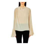 Gedrapeerde Tuniek Blouse Liu Jo , Beige , Dames