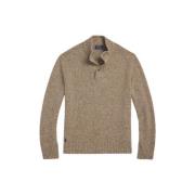 Wollen Blend Knopen Coltrui Polo Ralph Lauren , Beige , Heren