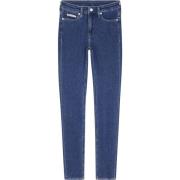 Blauwe High Waist Skinny Jeans Calvin Klein , Blue , Dames