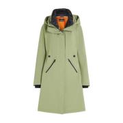 Waterdichte Lange Parka Evanna Model Creenstone , Green , Dames