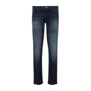 Slim Fit Jeans Emporio Armani , Blue , Heren